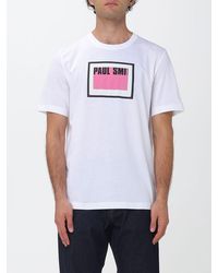 Paul Smith - Organic Cotton Crewneck T-Shirt With Logo Print - Lyst
