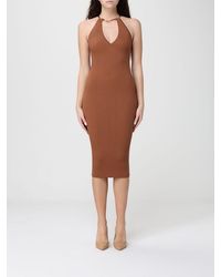 Elisabetta Franchi - Viscose Knit Dress - Lyst