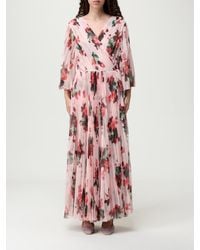 Philosophy Di Lorenzo Serafini - Floral Pleated Wrap Dress - Lyst