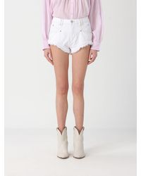 Isabel Marant - Cotton Denim Shorts - Lyst