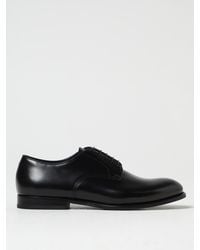 Doucal's - Brushed Leather Derby Shoes - Lyst