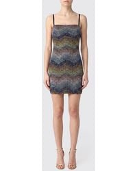 Missoni - Zig-Zag Pattern Viscose Blend Mini Dress - Lyst