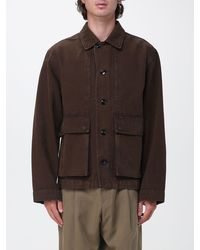 Lemaire - Single-Breasted Lightweight Cotton Jacket With Patch Pockets - Lyst