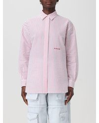 Pinko - Camicia in cotone a righe - Lyst