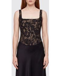 Self-Portrait - Off-The-Shoulder Lace Bustier Top With Square Neckline - Lyst