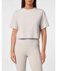 Philipp Plein - Crewneck Cotton Jersey T-Shirt With Dropped Shoulders - Lyst