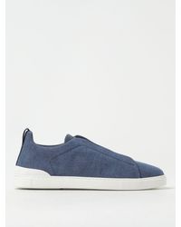 Zegna - Sneakers Triple Stitch in canvas - Lyst
