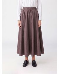P.A.R.O.S.H. - High-Waisted Flared Midi Skirt P.A.R.O..H - Lyst