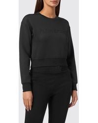 Philipp Plein - Cropped Crew-Neck Sweatshirt - Lyst