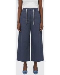 Max Mara - Cotton Cropped Trousers - Lyst