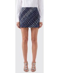 Missoni - Minifalda De Tubo De Cuadros De Mezcla De Lana Con Cintura Alta Elástica - Lyst