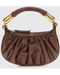 Balmain - Ébène Leather Handbag - Lyst