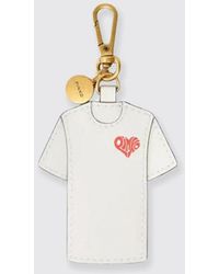 Pinko - Leather Keychain With Logo - Lyst