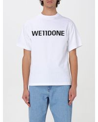 we11done - T-shirt in cotone con logo - Lyst