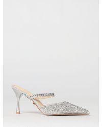 Twentyfourhaitch - Mango Glitter And Rhinestone Mules - Lyst