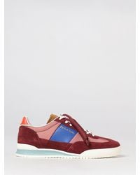 Paul Smith - Low-Top Leather And Nylon Trainers With Bicolour Design And Laminated Logo - Lyst