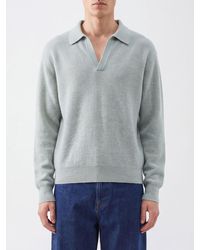 AURALEE - Polo De Punto En Mezcla De Alpaca De Manga Larga - Lyst