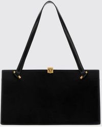 Versace - Severine Calfskin Leather Shoulder Bag With Medusa Logo And Double Handle - Lyst