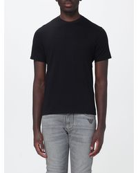 ARMANI EXCHANGE - Cotton Crew Neck T-Shirt With Logo - Lyst