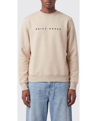 Daily Paper - Crewneck Cotton Jumper With Contrast Logo - Lyst