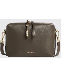 Coccinelle - Nory Small Tumbled Leather Crossbody Bag With Zip - Lyst