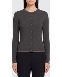Thom Browne - Slim Fit Pure Wool Cardigan With Iconic 4-Bar Motif - Lyst