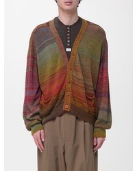 Magliano - Striped Cotton Cardigan With Logo - Lyst