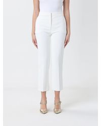 Elisabetta Franchi - Crêpe Cropped Tailored Trousers - Lyst