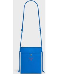 Celine - Sharp Mini-Ledertasche Mit Logo - Lyst