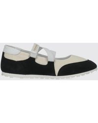 Marni - Nylon And Suede Ballerina - Lyst