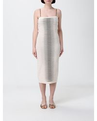 Elisabetta Franchi - Viscose Blend Midi Dress - Lyst