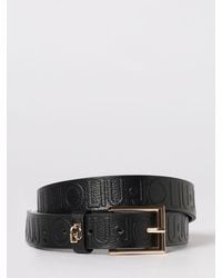 Liu Jo - Grained Synthetic Leather Belt With Logo - Lyst