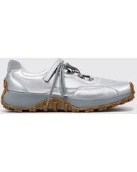 Camper - Drift Trail Laminated Leather Low-Top Sneakers With Velcro Strap - Lyst
