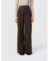 Max Mara - Wool Blend Palazzo Trousers - Lyst