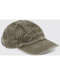 Golden Goose - Distressed Cotton Baseball Cap With Embroidered Logo - Lyst
