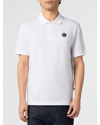 Billionaire - Short-Sleeved Cotton Polo Shirt With Applied Logo - Lyst