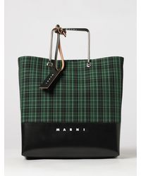 Marni - Borsa Tote A Quadri - Lyst