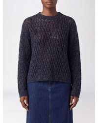 ELEH - Openwork Wool, Cashmere And Silk Blend Crewneck Jumper With Dropped Shoulders - Lyst