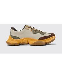 Camper - Twins Leather And Suede Sneakers - Lyst