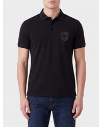 Emporio Armani - Slim Fit Cotton Polo With Tone-On-Tone Logo - Lyst