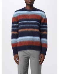 Etro - Sweater In Mohair Wool Blend With Striped Pattern - Lyst