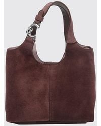 Coccinelle - C-Easy Leather And Suede Mini Bag With Removable Inner Pouch - Lyst