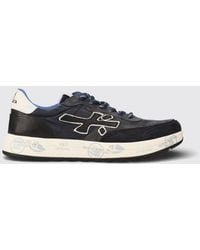 Premiata - Nous Suede And Mesh Sneakers - Lyst