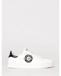 Versace Jeans Couture - Leather Sneakers With Logo - Lyst