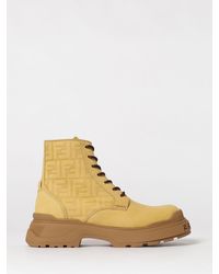 Fendi - Force Light Nubuck Ankle Boots - Lyst