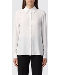 Semicouture - Silk And Acetate Blend Slim Fit Shirt With Classic Collar - Lyst