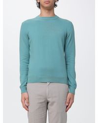 Brooksfield - Cotton Crew Neck Sweater With Logo - Lyst