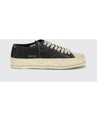 Premiata - Vince Calf Leather Low-Top Sneakers With Rubber Toe - Lyst