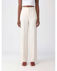 P.A.R.O.S.H. - Mid-Rise Straight-Leg Cady Pants P.A.R.O.S.H - Lyst