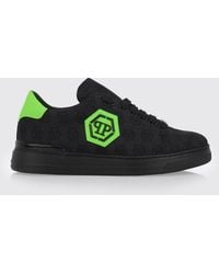 Philipp Plein - Fabric Sneakers With Hexagon Jacquard - Lyst